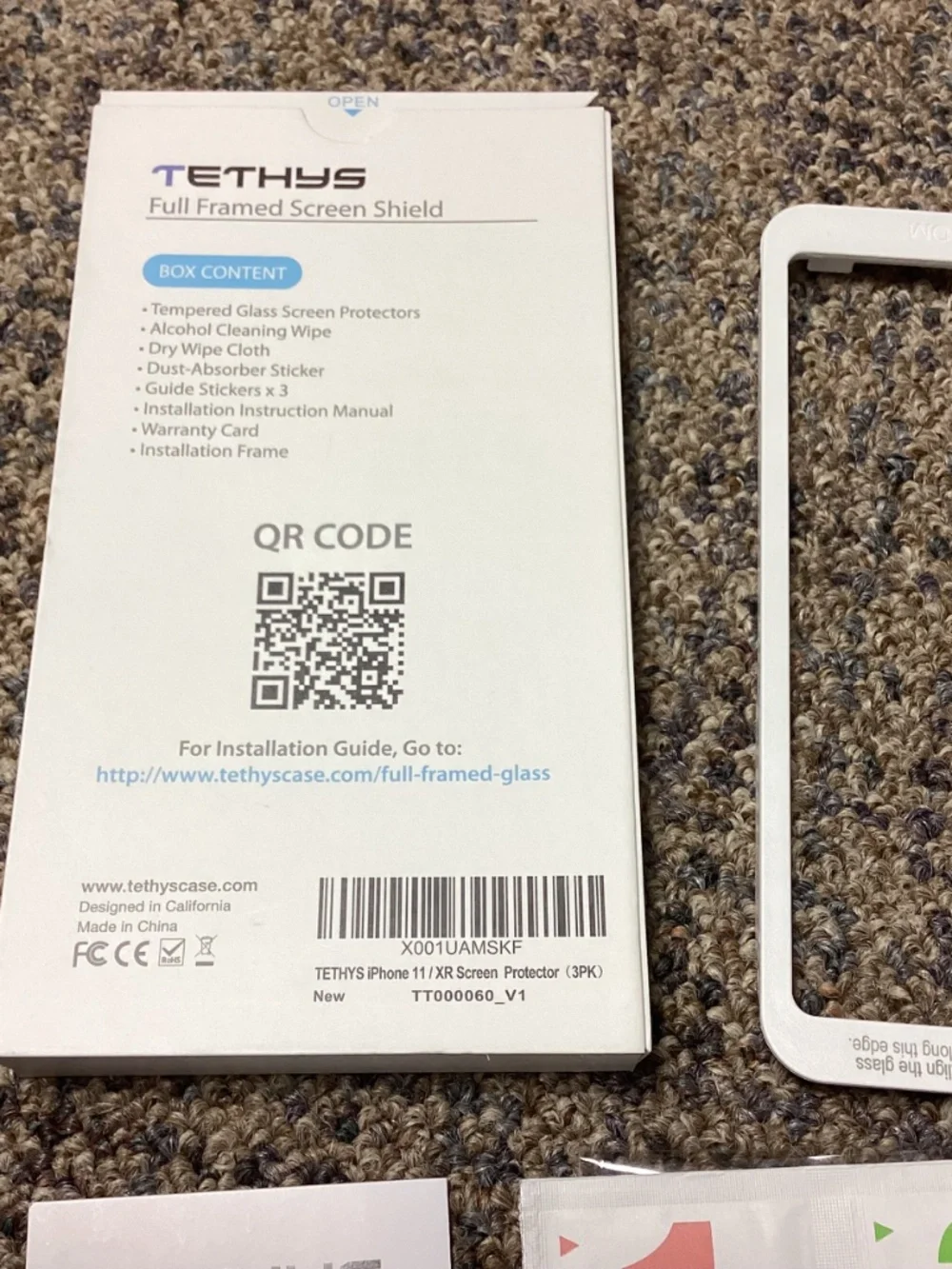 Tethys iPhone 11/XR Full Framed Glass Screen Protector * Qty. 2